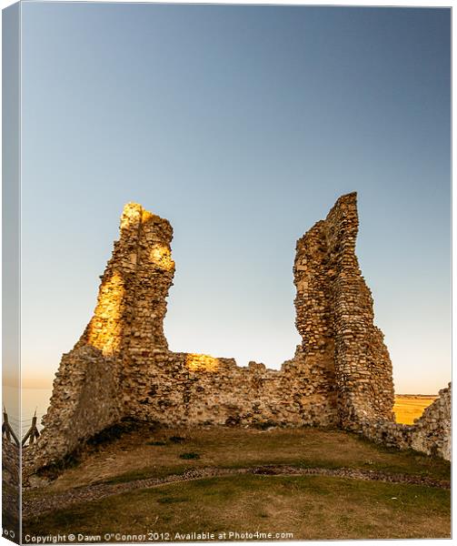 Reculver Towers Canvas Print by Dawn O'Connor