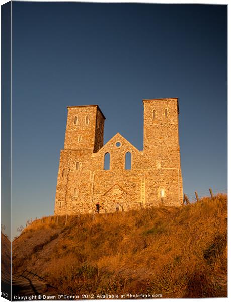 Reculver Towers Canvas Print by Dawn O'Connor