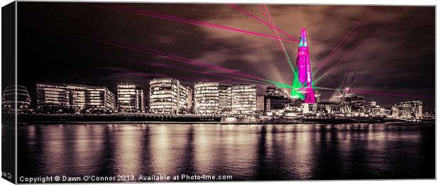 Shard Laser Display Canvas Print by Dawn O'Connor