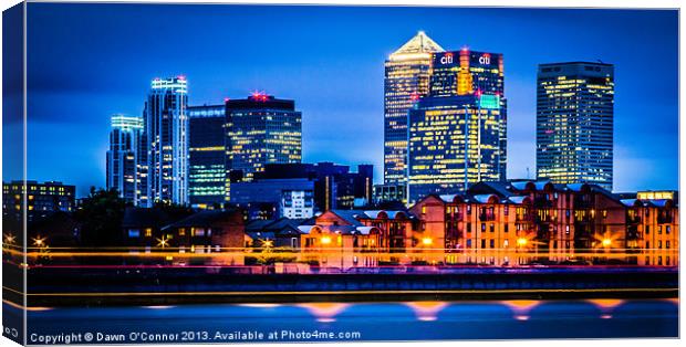 London Docklands Canvas Print by Dawn O'Connor