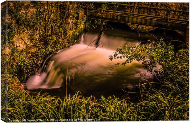 The Water Mill Maidstone Canvas Print by Dawn O'Connor