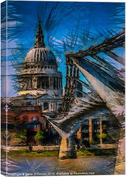 St Pauls Cathedral Canvas Print by Dawn O'Connor