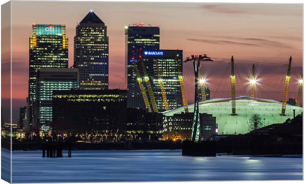 London Docklands Canvas Print by Dawn O'Connor