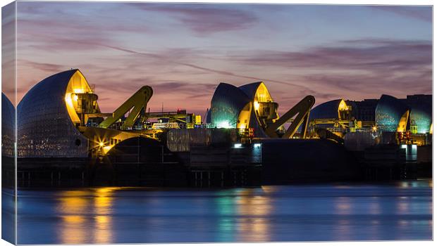 The Thames Barrier Canvas Print by Dawn O'Connor