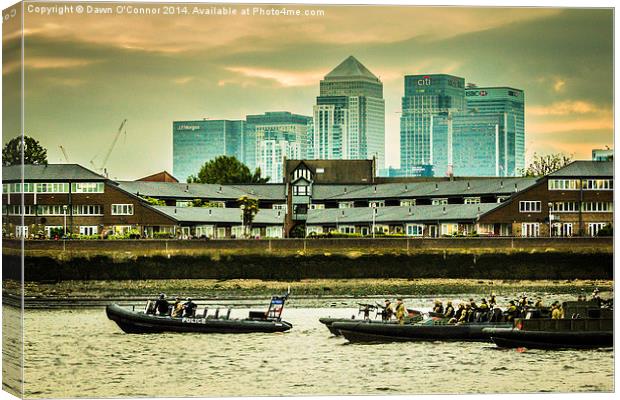 The Royal Navy at Greenwich Canvas Print by Dawn O'Connor