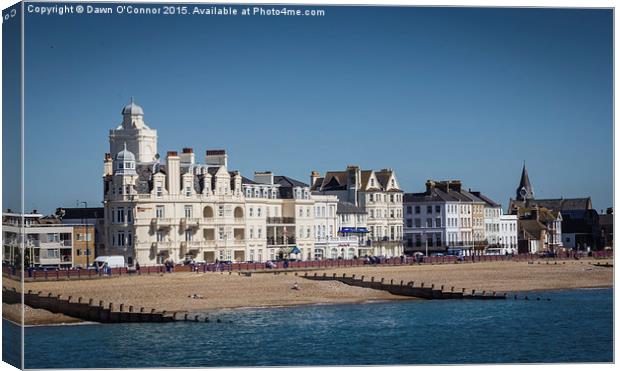 Shore View Hotel Eastbourne Sussex Canvas Print by Dawn O'Connor