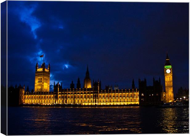 Houses of Parliment, Westminster, London UK Canvas Print by Dawn O'Connor