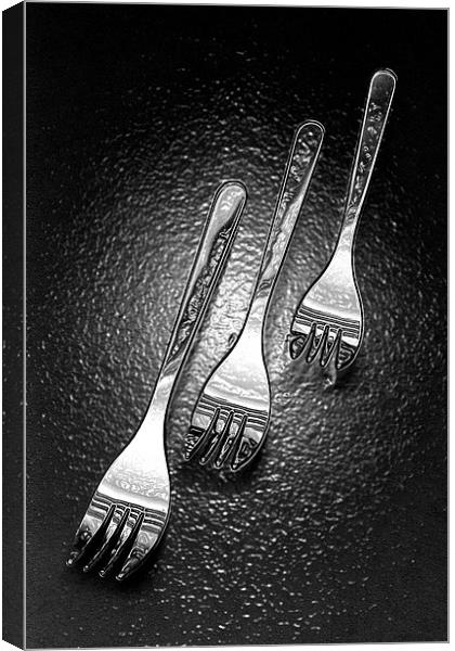Funky forks Canvas Print by Graham Piper