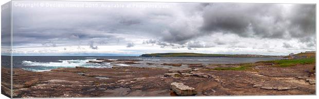  Kilkee Panorama on Loop Head Peninsula Canvas Print by Declan Howard