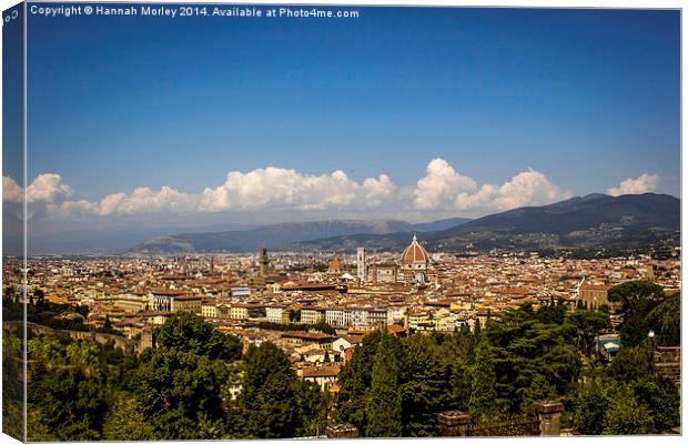  Florence Cathedral Canvas Print by Hannah Morley