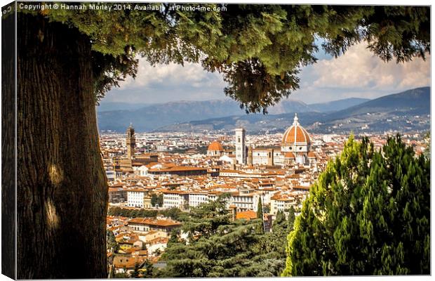  Florence Cathedral Canvas Print by Hannah Morley