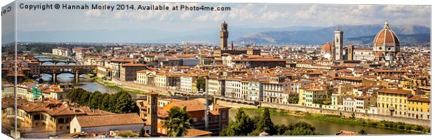  Florence Panorama Canvas Print by Hannah Morley