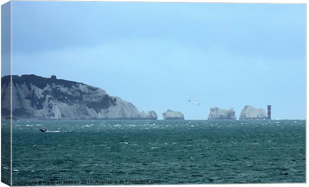 The Needles, Isle of Wight Canvas Print by Hannah Morley
