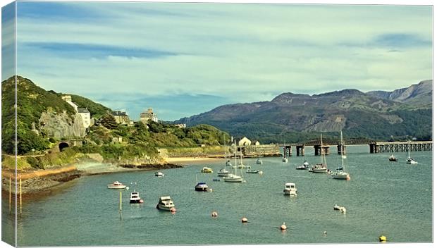 Barmouth Harbour Wales  Canvas Print by Anthony Michael 