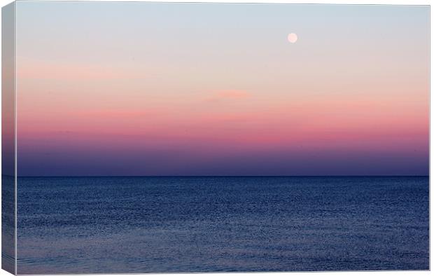 Ocean Sunset Horizon Canvas Print by Anthony Michael 