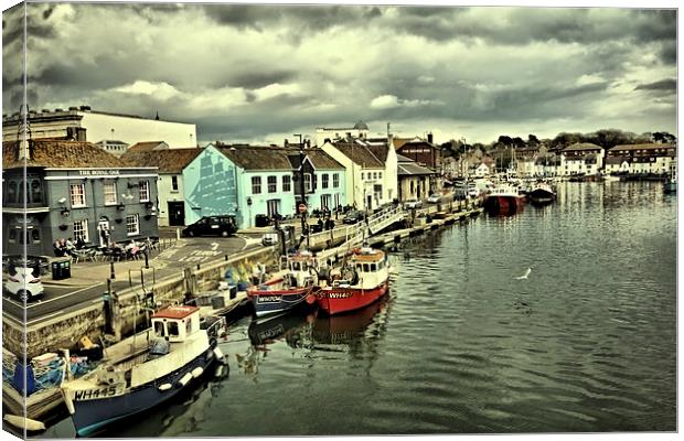 Weymouth Harbour Canvas Print by Anthony Michael 