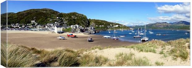 Barmouth Panorama Canvas Print by Anthony Michael 