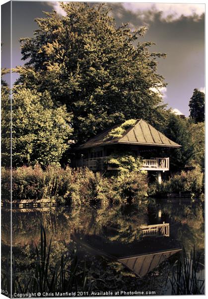 BoatHouse Canvas Print by Chris Manfield