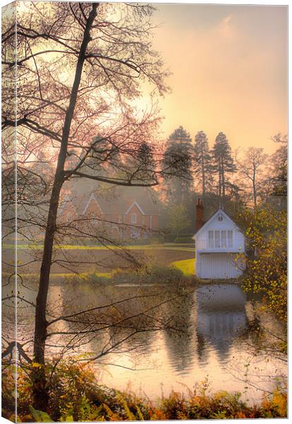 Boathouse Canvas Print by Chris Manfield