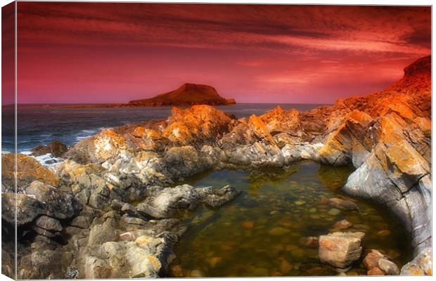 The Worms Head Canvas Print by Chris Manfield