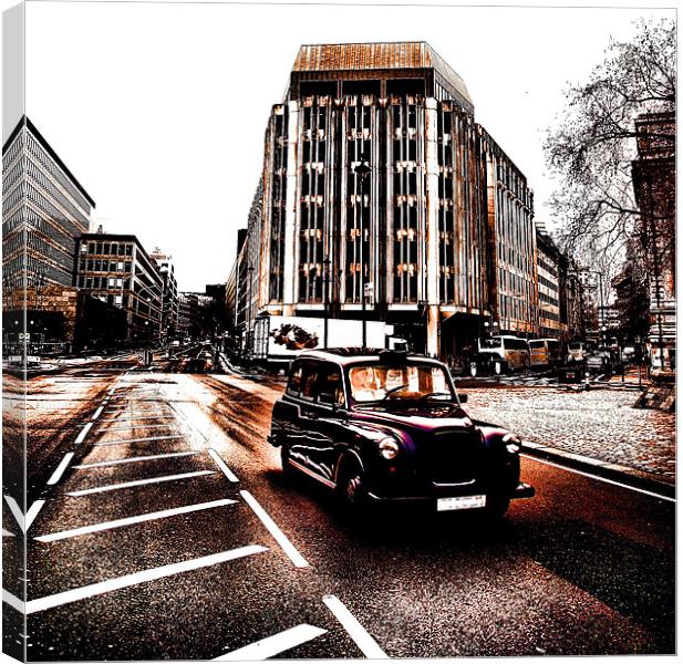 Taxi Canvas Print by Chris Manfield