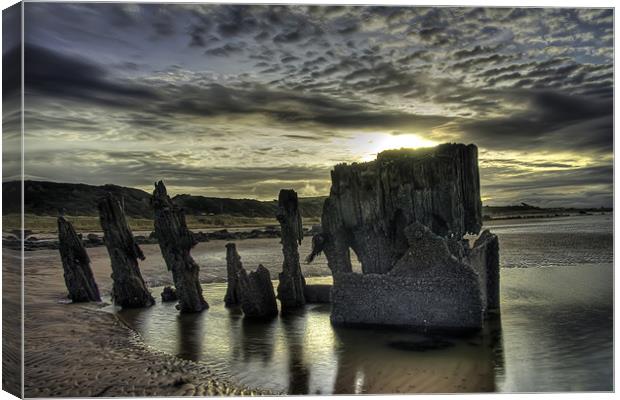 HDR Wreck Canvas Print by Sam Smith