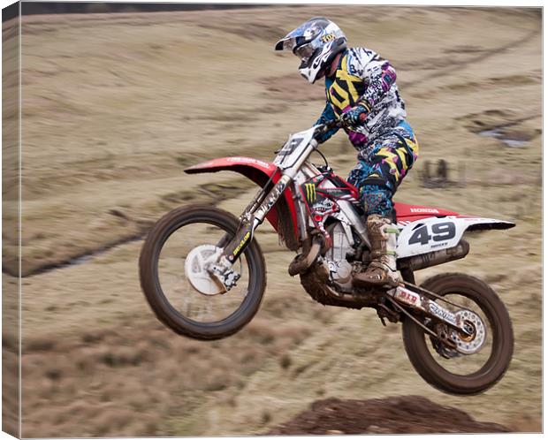 Motocross Canvas Print by Sam Smith