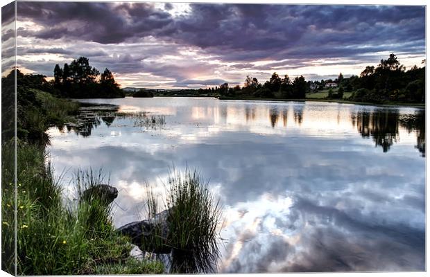 Knapps Loch Reflections Canvas Print by Sam Smith