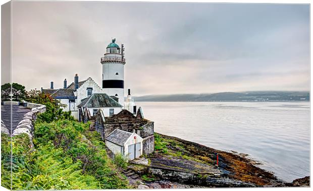 Cloch Lighthouse HDR Canvas Print by Sam Smith