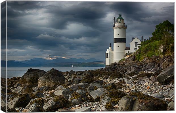 Cloch Lighthouse Canvas Print by Sam Smith