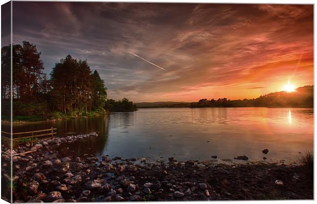 Knapps Loch Sunset Canvas Print by Sam Smith
