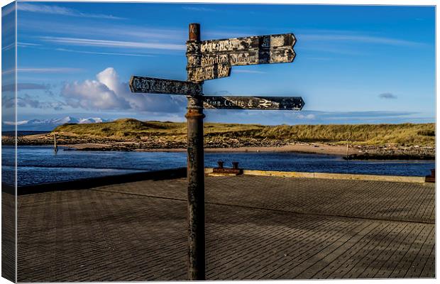 Sign Post to nowhere Canvas Print by Sam Smith