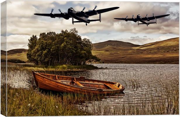  Flying over Loch Awe Canvas Print by Sam Smith