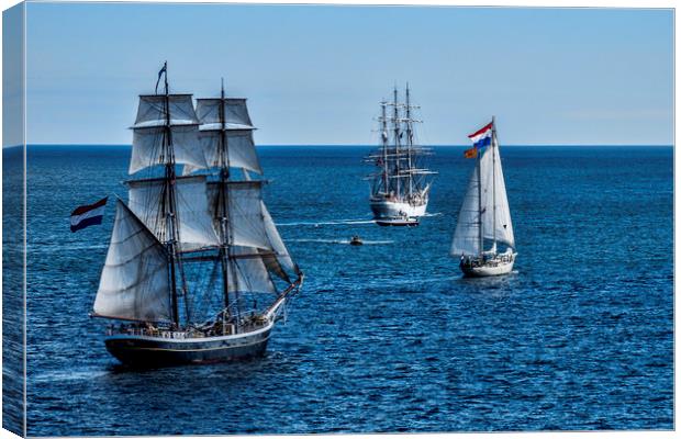 Tall ships Canvas Print by Sam Smith