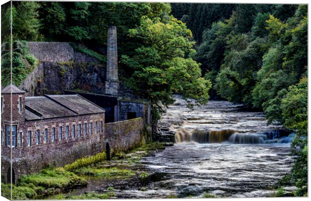 Falls of Clyde Canvas Print by Sam Smith
