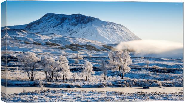 Frozen highlands Canvas Print by Sam Smith