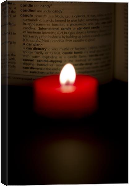 Candle Canvas Print by Sam Smith