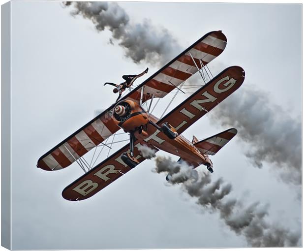 Breitling stunt plane Canvas Print by Sam Smith