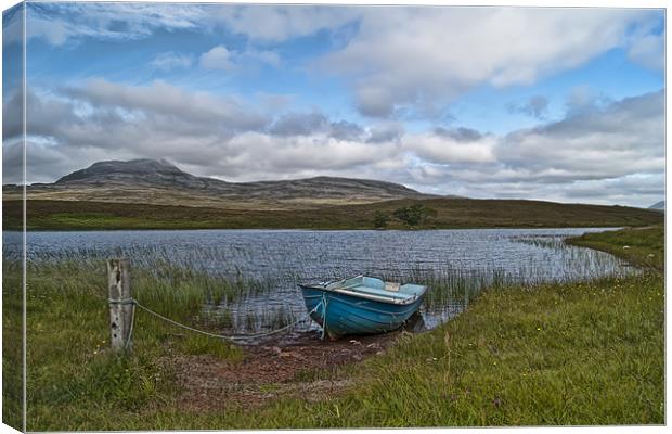 Little blue boat Canvas Print by Sam Smith