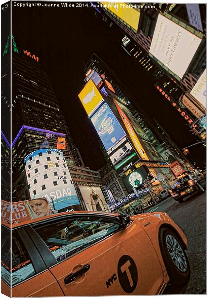  Times Square, NYC Canvas Print by Joanne Wilde