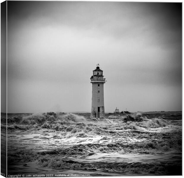 Perch Rock Lighthouse #1 of 5 Canvas Print by colin ashworth