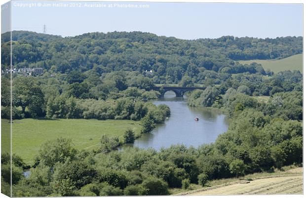 Chiltern Hills Meets the Thames Canvas Print by Jim Hellier