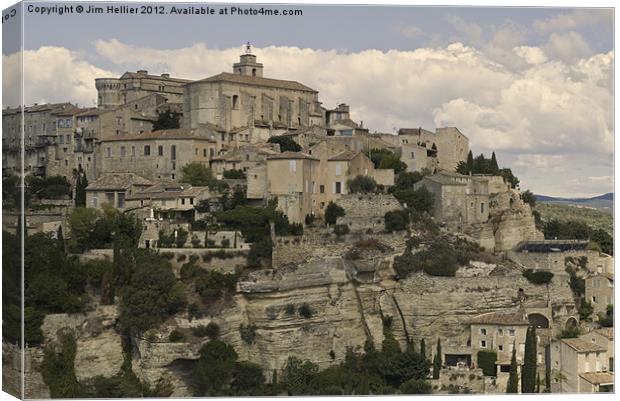 Travel Photography the Luberon Provence France Canvas Print by Jim Hellier