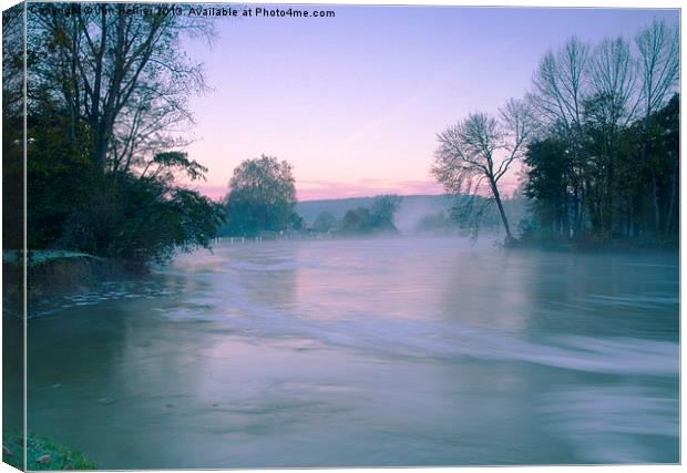 River Thames in Anger Canvas Print by Jim Hellier