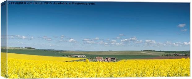 UK landscape Library Canvas Print by Jim Hellier
