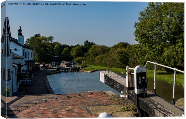 Grand Union Canal Canvas Print by Jim Hellier
