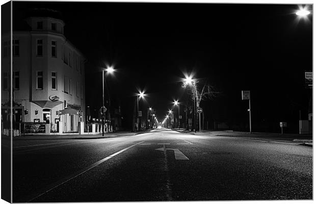 Street at Night Canvas Print by