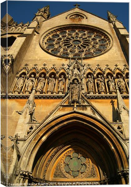 Arundel Cathedral Entrance Canvas Print by Serena Bowles