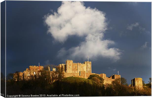 Dover Castle Afternoon Light Canvas Print by Serena Bowles
