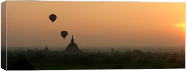 Bagan Panorama Canvas Print by Serena Bowles